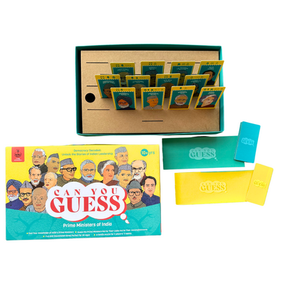 Can You Guess Puzzle - Prime Ministers Of India I Guessing board Game for children 10 years and above