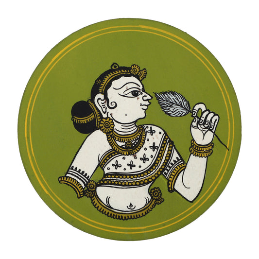 GANJIFA Hand Painted Fridge Magnet Ritu Shishir Rani