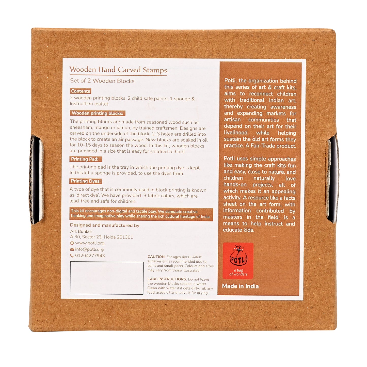 DIY Wooden Block Printing Set Gateway of India