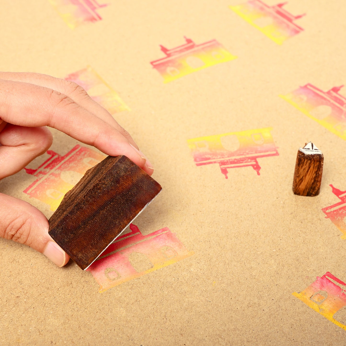 DIY Wooden Block Printing Set Gateway of India