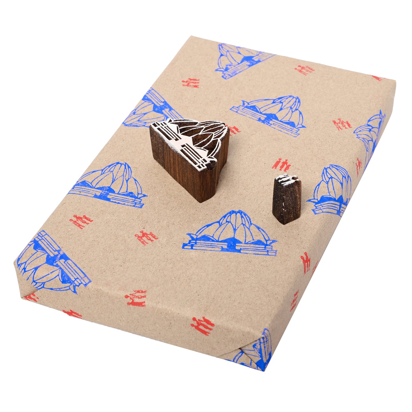 DIY Wooden Block Printing Set Lotus Temple