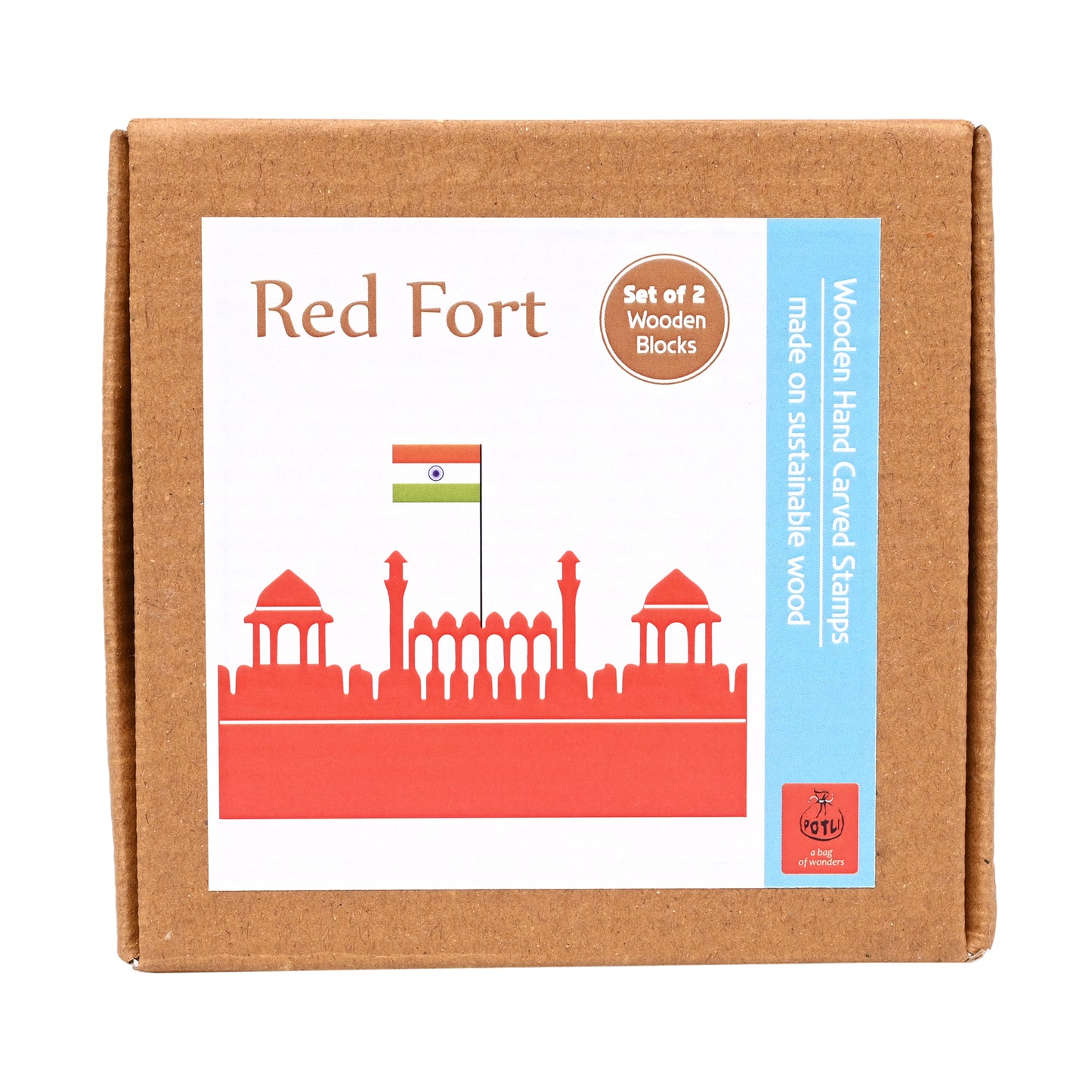 DIY Wooden Block Printing Set Red Fort