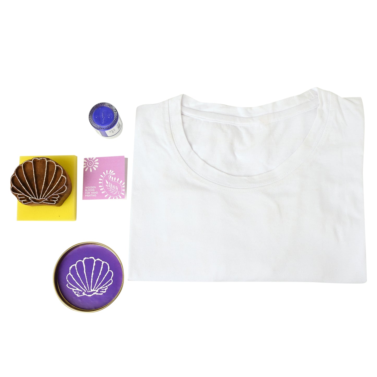 DIY Cotton T-shirt Printing Kit - Lilac - Shell