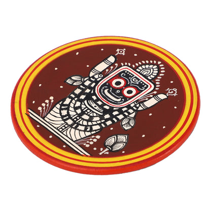 GANJIFA Hand-Painted Fridge Magnet Dashavtar Buddha