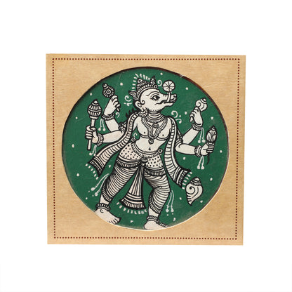 GANJIFA Hand-Painted Fridge Magnet Dashavtar Varaha