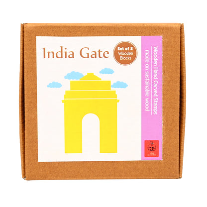 DIY Wooden Block Printing Set India Gate