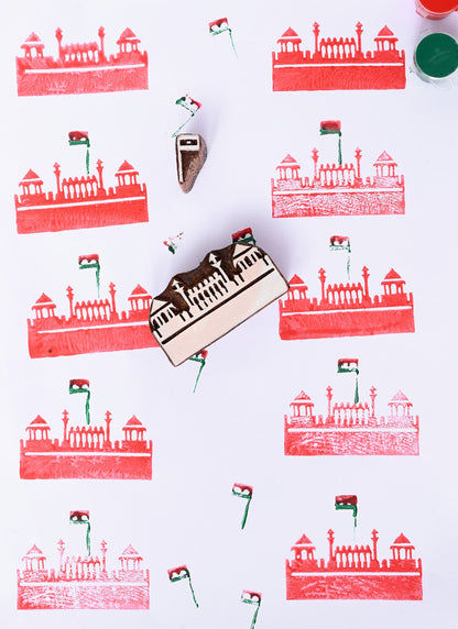 DIY Wooden Block Printing Set Red Fort