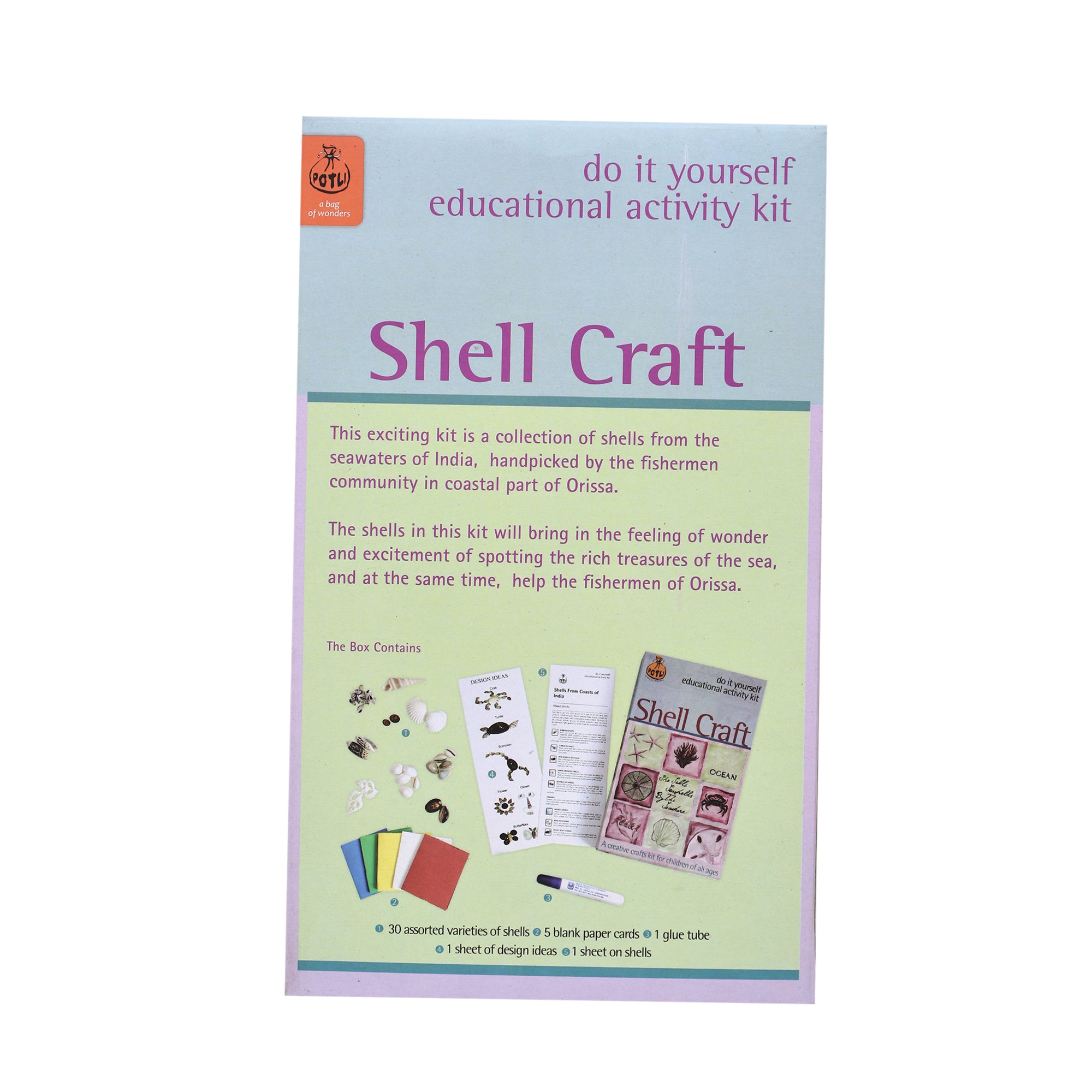 DIY Craft kit Shell Craft – Potli - A Bag Of Wonders