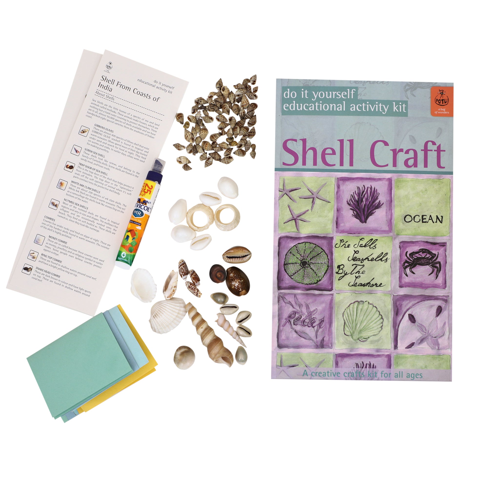 DIY Craft kit Shell Craft – Potli - A Bag Of Wonders