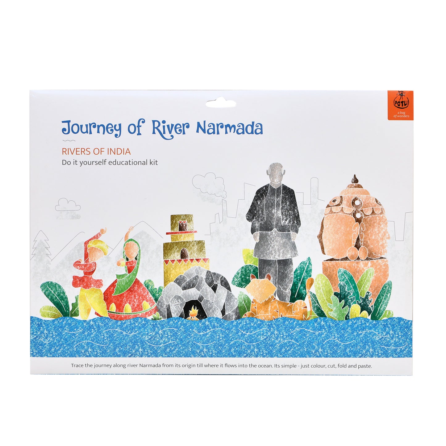 DIY Coloring kit - Journey of River Narmada