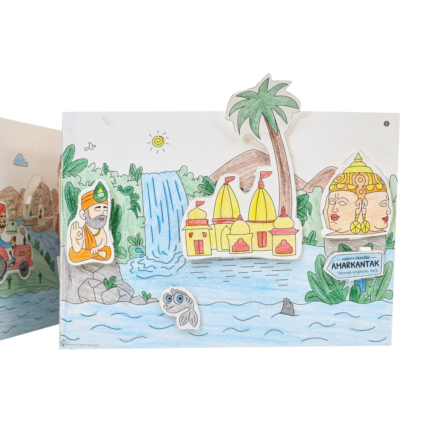 DIY Coloring kit - Journey of River Narmada