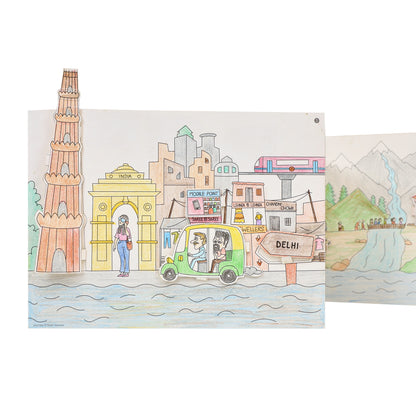 DIY Colouring kit  Journey of River Yamuna