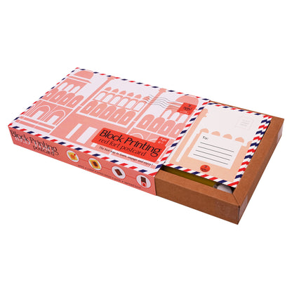 DIY Wooden Block Printing Craft kit Monuments of India - Red Fort
