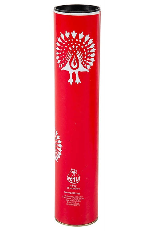 DIY Block Print Your Own Dupatta kit Red Peacock
