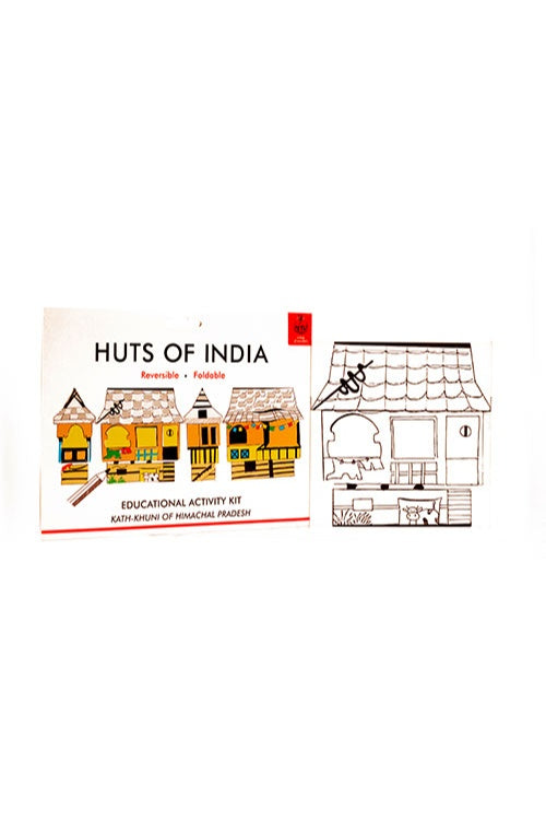 Colouring kit HUTS OF INDIA - Kath Khuni of Himachal Pradesh