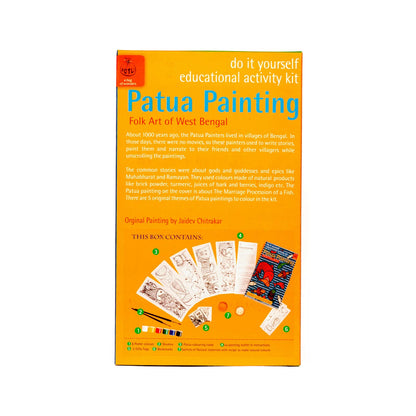 DIY Colouring Folk Art kit Patua Painting