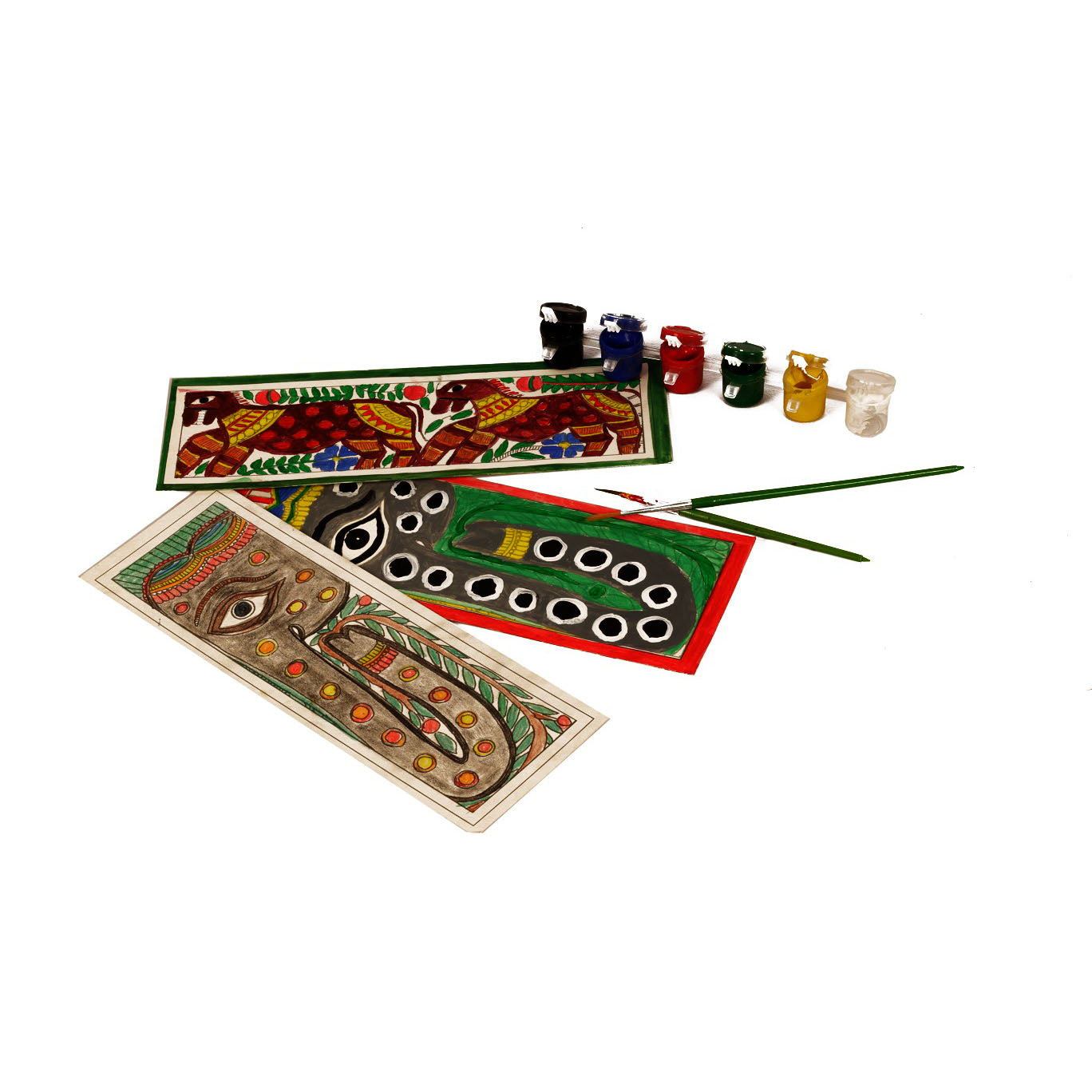 DIY Colouring Folk Art kit Madhubani Painting