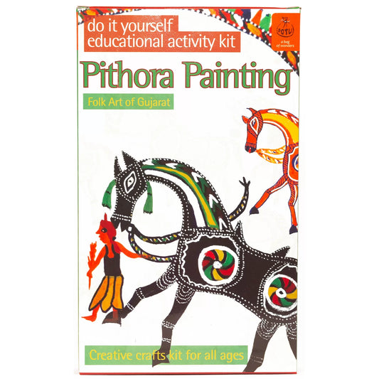 DIY Colouring Folk Art kit Pithora Painting