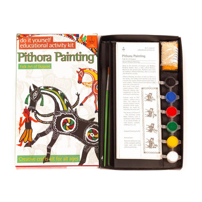 DIY Colouring Folk Art kit Pithora Painting